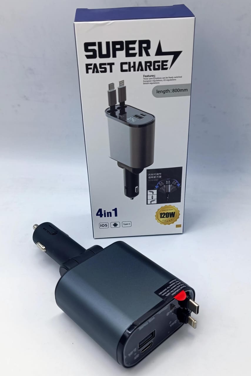 4-in-1 Retractable Charger - Universal Cable UAE | Souk Al Habibi