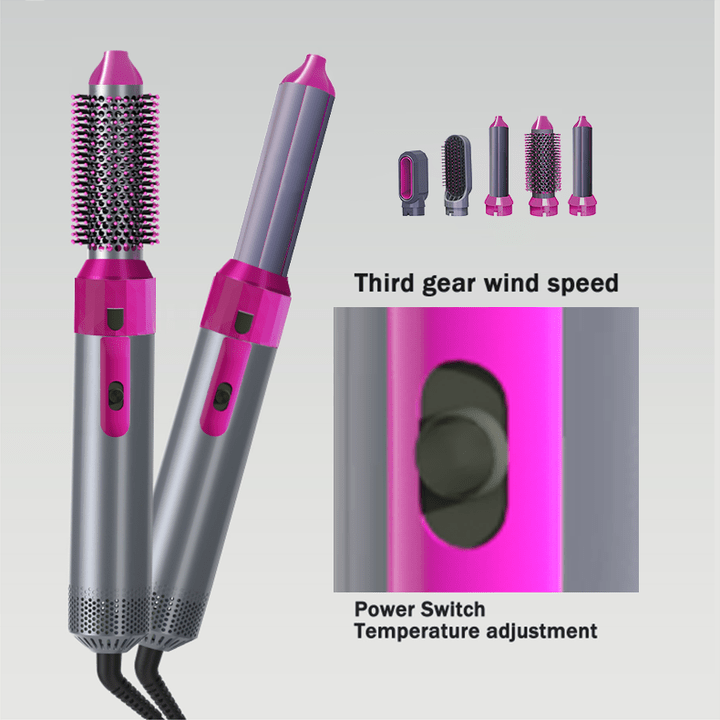 ๐ฅ 5-in-1 Hair Dryer Brush for Frizz-Free Styling at Home