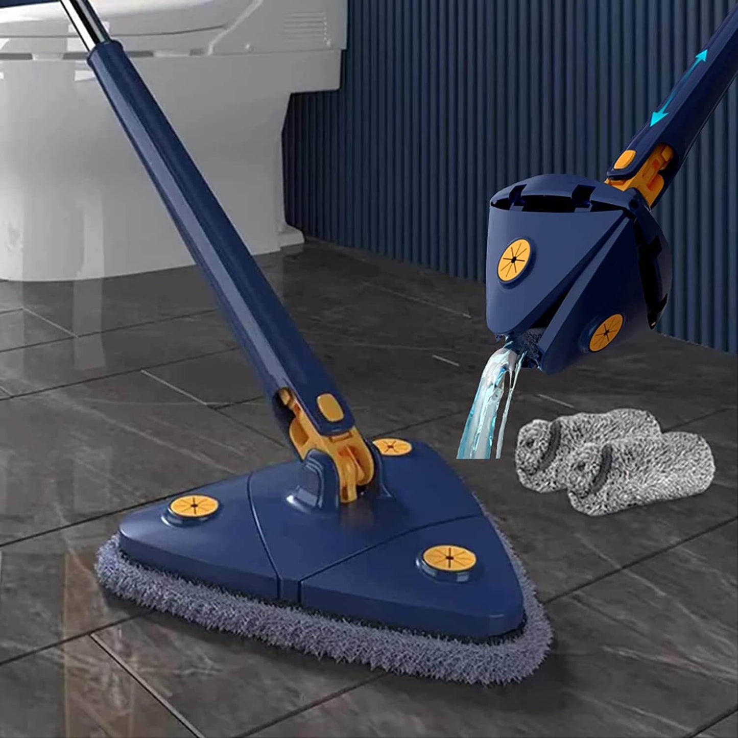 360° Rotating Adjustable Mop - Spin Mop UAE | Souk Al Habibi