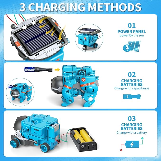 6-in-1 Solar Robot Toys - STEM Educational Kit UAE | Souk Al Habibi