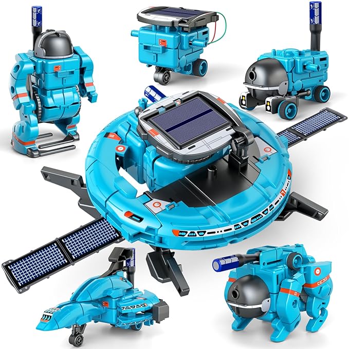 6-in-1 Solar Robot Toys - STEM Educational Kit UAE | Souk Al Habibi
