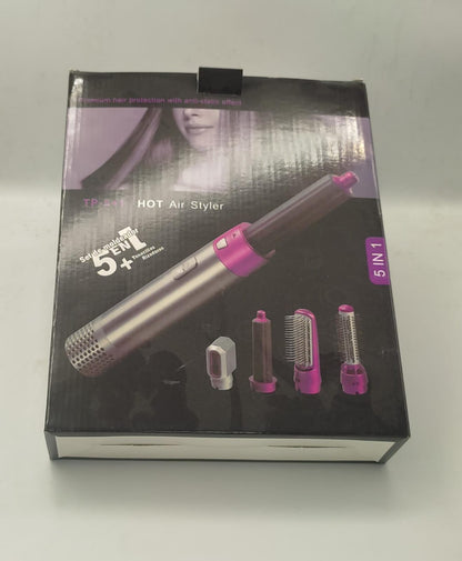 🔥 5-in-1 Hair Dryer Brush for Frizz-Free Styling at Home